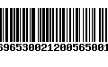 Código de Barras 231696530021200565001205