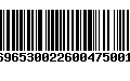 Código de Barras 231696530022600475001071