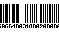 Código de Barras 231696640031800200000643