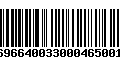 Código de Barras 231696640033000465001531