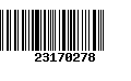 Código de Barras 23170278