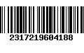 Código de Barras 2317219604188