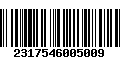 Código de Barras 2317546005009