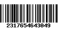 Código de Barras 2317654643049