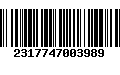 Código de Barras 2317747003989