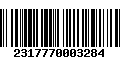 Código de Barras 2317770003284