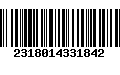 Código de Barras 2318014331842