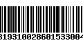 Código de Barras 231819310028601533004387