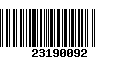 Código de Barras 23190092