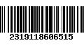 Código de Barras 2319118606515