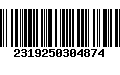 Código de Barras 2319250304874