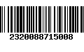 Código de Barras 2320088715008