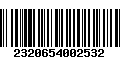 Código de Barras 2320654002532