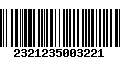 Código de Barras 2321235003221