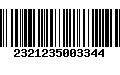 Código de Barras 2321235003344