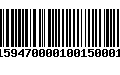 Código de Barras 232159470000100150001504