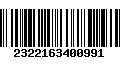 Código de Barras 2322163400991