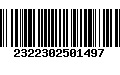 Código de Barras 2322302501497