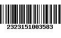 Código de Barras 2323151003583