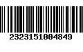 Código de Barras 2323151004849