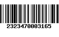 Código de Barras 2323470003165