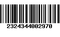 Código de Barras 2324344002970