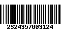 Código de Barras 2324357003124