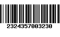 Código de Barras 2324357003230