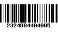 Código de Barras 2324884404005