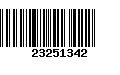 Código de Barras 23251342