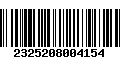 Código de Barras 2325208004154