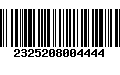 Código de Barras 2325208004444