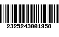 Código de Barras 2325243001958