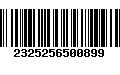 Código de Barras 2325256500899