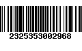 Código de Barras 2325353002968