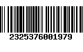 Código de Barras 2325376001979