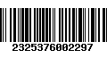 Código de Barras 2325376002297