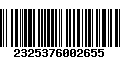 Código de Barras 2325376002655