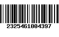 Código de Barras 2325461004397