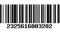 Código de Barras 2325616003282