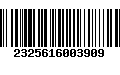 Código de Barras 2325616003909