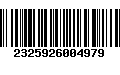 Código de Barras 2325926004979