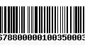 Código de Barras 232678800000100350003501