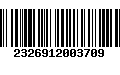 Código de Barras 2326912003709