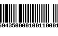 Código de Barras 232694350000100110001103