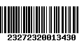 Código de Barras 23272320013430