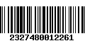 Código de Barras 2327480012261