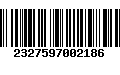 Código de Barras 2327597002186