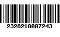 Código de Barras 2328210007243