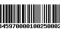 Código de Barras 232845970000100250002505